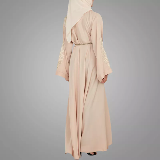 Embroidered Islamic Long Robe Gown